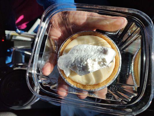 Key lime pie tart