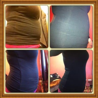 4 month transformation! Good job Angie!