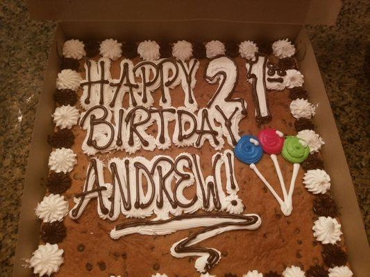 They spelled birthday wrong and the customer service is terrible.  Won't be back.