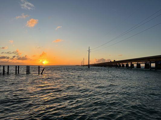 View from bar area - looking at 7 mile bridge