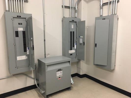 Commercial transformer and sub panel install