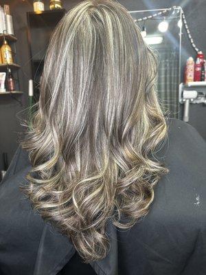 Cool blonde highlights