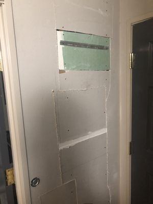 Their attempt at a wall repair