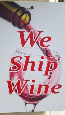 We ship wine all around the world