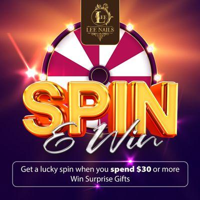 LUCKY WHEEL - WIN HOT DEALS !!! 
Are you ready to play and win? 
 Better yet, book an appointment to treat yourself too.