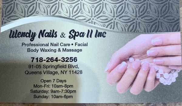 Welcome to Wendy Nails & Spa