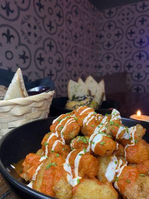 Fried Cauliflower buffalo style