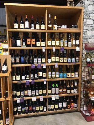 Excellent wine selection