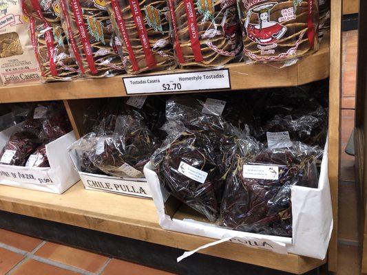 Nice selection of dried red chile