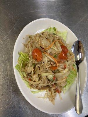 One of our favorites (Papaya salad)