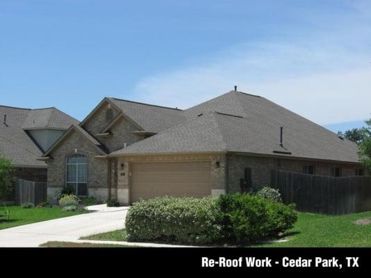 Full Roof Renovation completed in Cedar Park