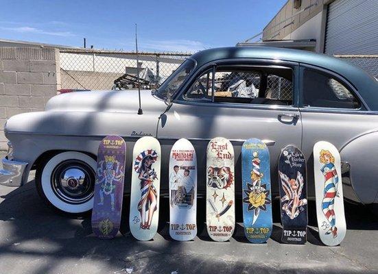 Custom skateboard collaborations