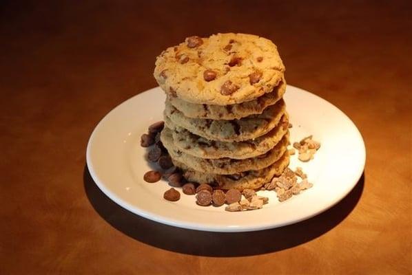 Milk Chocolate Toffee Cookies