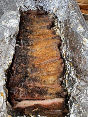 Pork ribs that fall off the bone