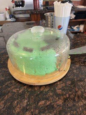 Mint chocolate chip cake