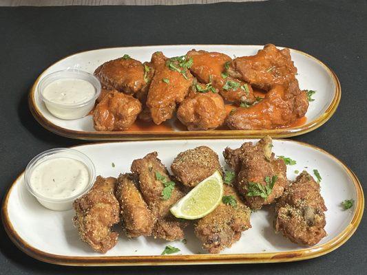 Try Chicken wings in different flavors . Lemon pepper, Buffalo, mango habanero, Twisted flavor