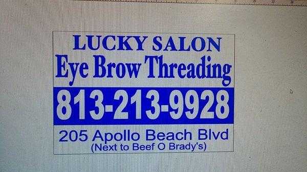 Eyebrow threading