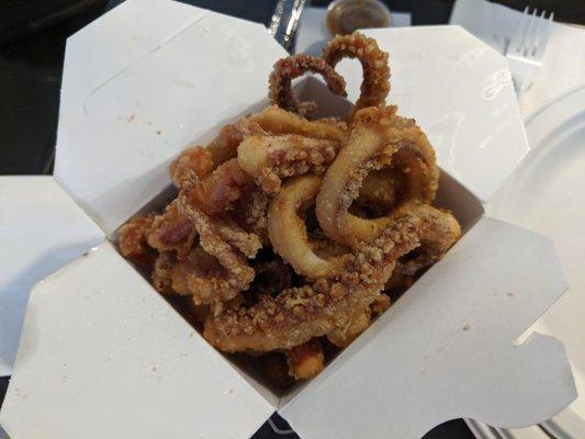 Giant Fried Squid $9.50 Cheers Cut 10/2019