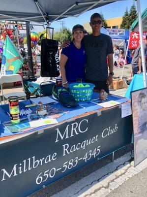 Millbrae Art & Wine Festival booth