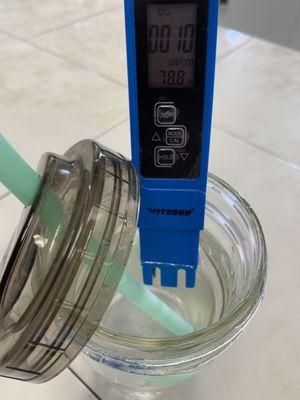 TDS 10 - excellent pure quality. Total dissolved solids (TDS) are the amount of organic and inorganic material. April 2023