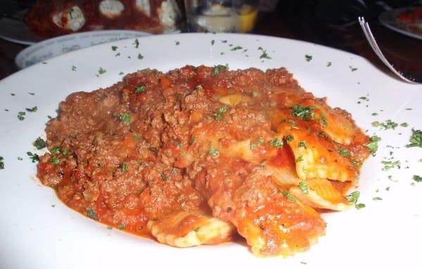 Stuffed Rigatoni Bolognese