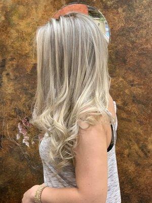 Balayage beige ends