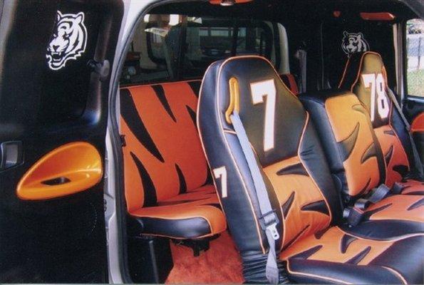 Custom Bengals Auto Upholstery!