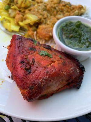 Tandoori Chicken from the buffet