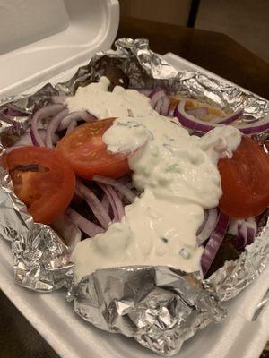 Greek style gyro