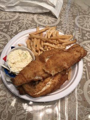 Fried Haddock Dinner