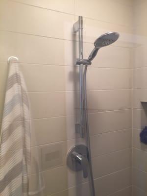 Install of shower fixture.