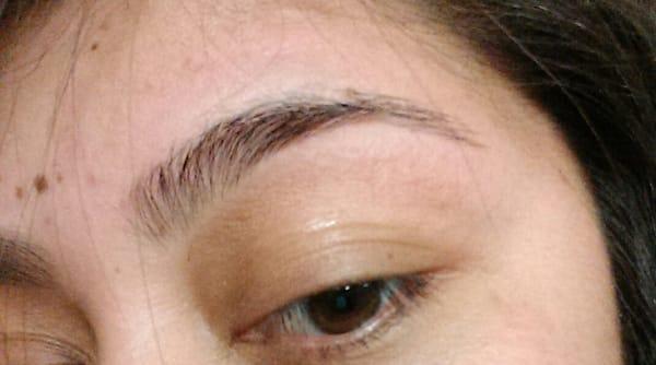 First time getting my eyebrows done with string, only $5. Cant be beat! Plus, you get a nice head/eyebrow massage after!!!