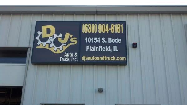 Our new sign with the logo designed by Mr. Andy Lein!