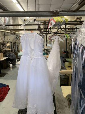 Wedding dress clean and preserve