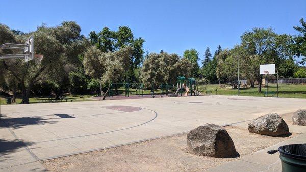 Basketball court.