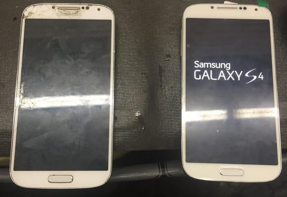 Before and After. Get your s4 lcd repairs today for $130 if you mention yelp.