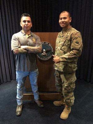 SPC Curiel wanted to become an officer and enlisted into the Army National Guard Officer's Candidate Program