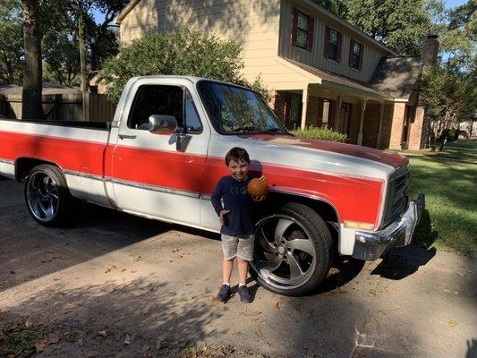 My son is excited having the truck back.