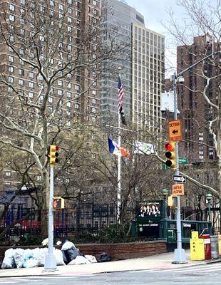 Not a pretty day for the park. The park flags are flying. 01/29/24