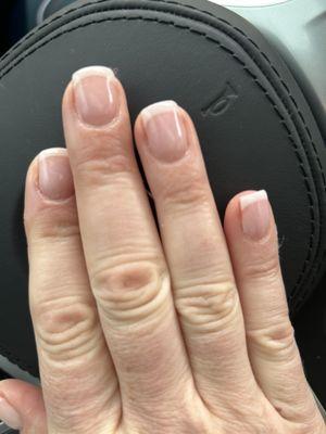 SNS dip powder French manicure