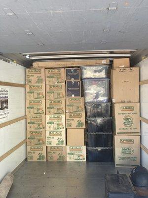 Loading moving truck