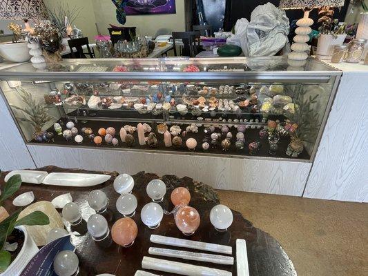 All crystals and all shapes and sizes there's definitely something for everyone here