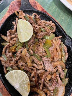 Steak fajitas