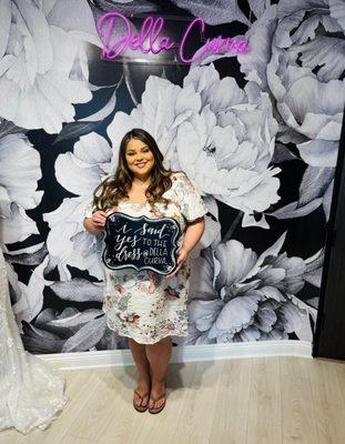 Me saying yes to the dress!