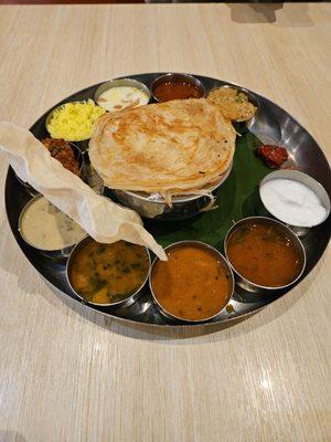 South Indian thali