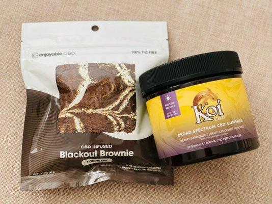 Blackout Brownie and Broad Spectrum CBD Gummies