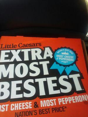 Extra Most Bestest is not the case with this pizza.