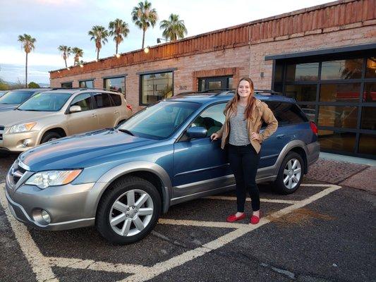 One of our Precision Prepared Subaru Outbacks found it's way into the heart of this adventurous young lady!