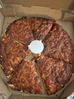 This photo doesn't even show how bad this pizza is