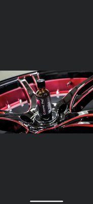 Ceramic Pro coating for wheels to repel brake dust, dirt, and water.